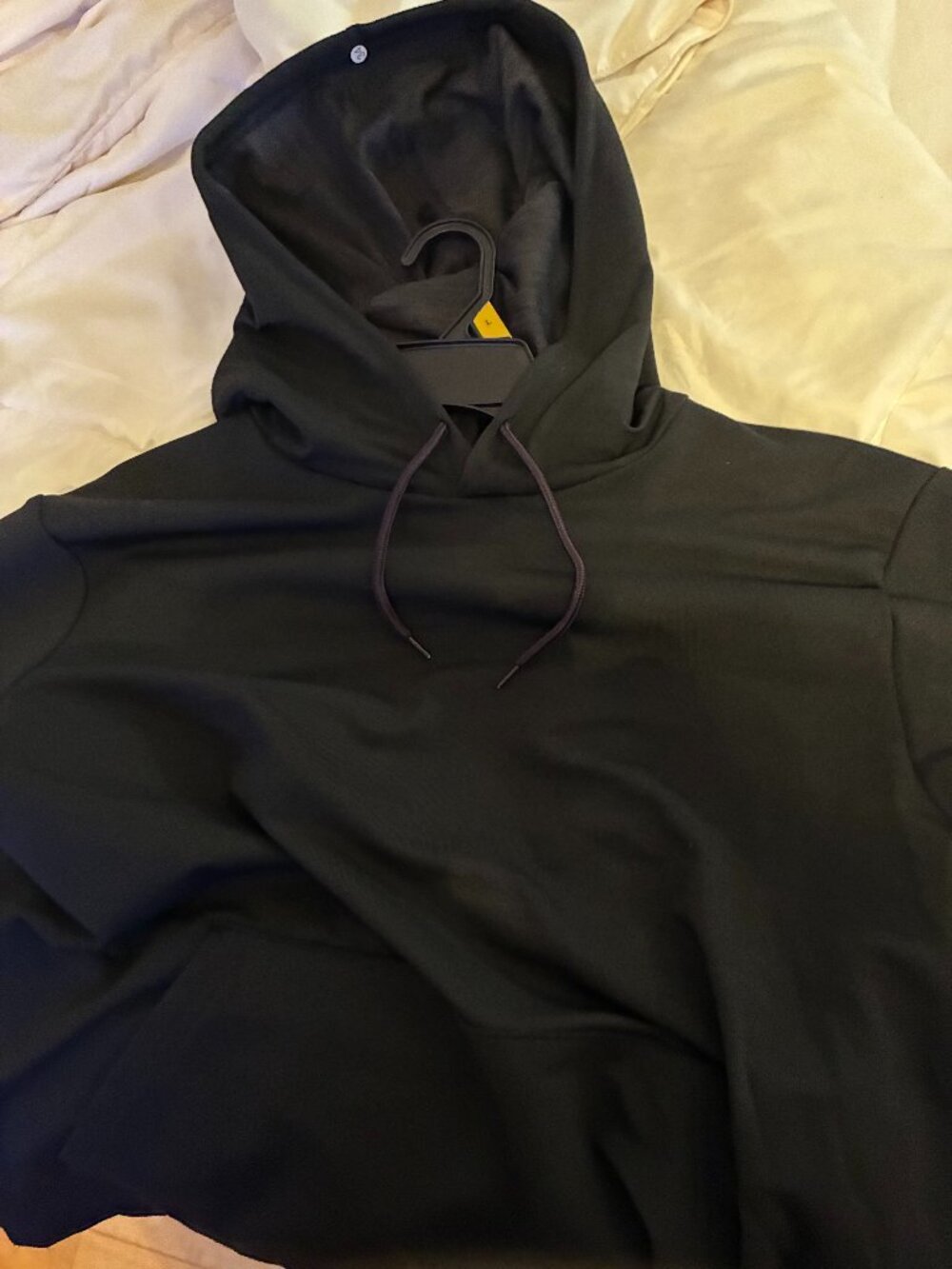 Knit 55 Hoodie Moisture Athletic Works Size Large Black